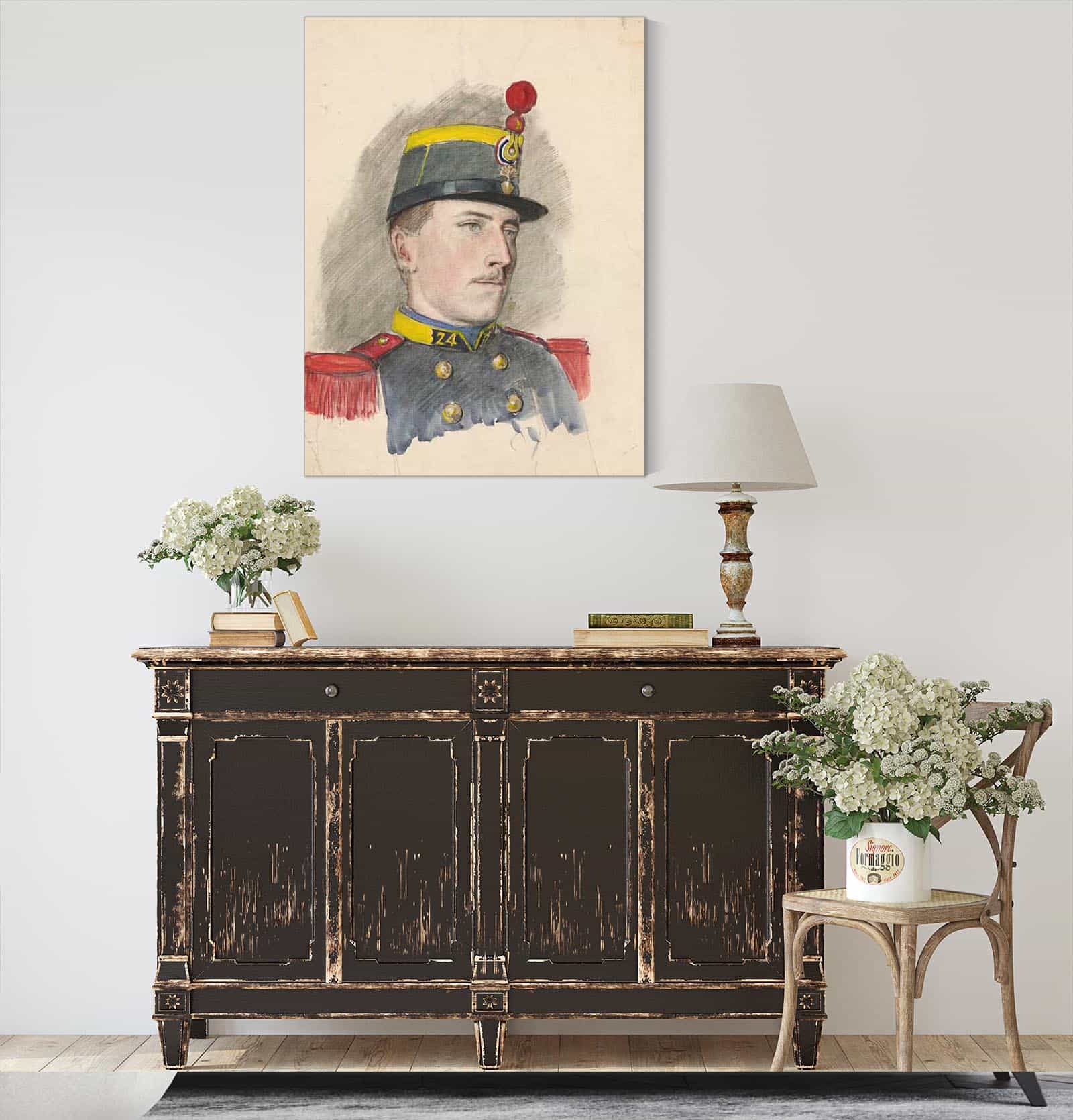 Portrait Of A Soldier   by Ladislav Mednyanszky