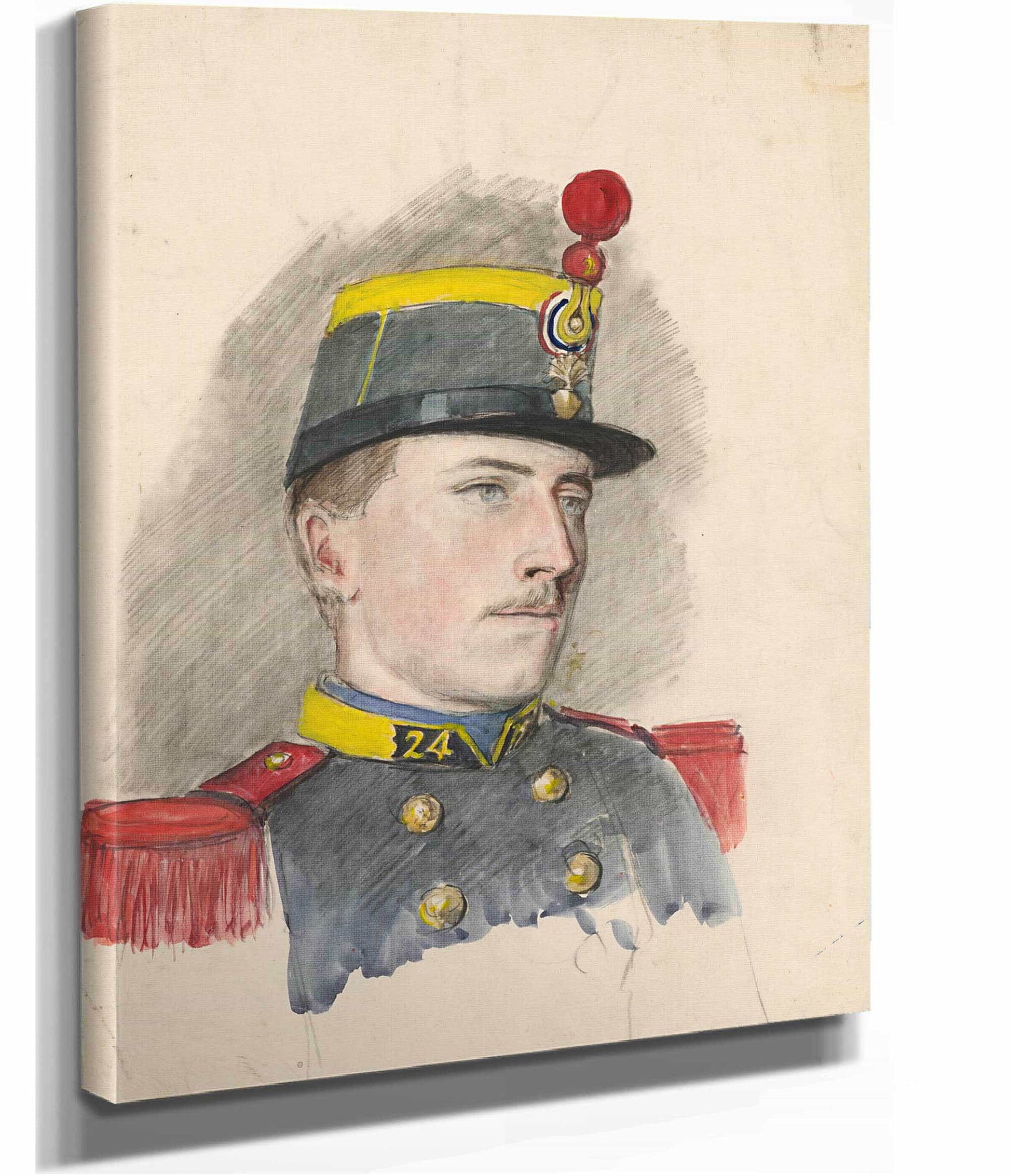 Portrait Of A Soldier   by Ladislav Mednyanszky