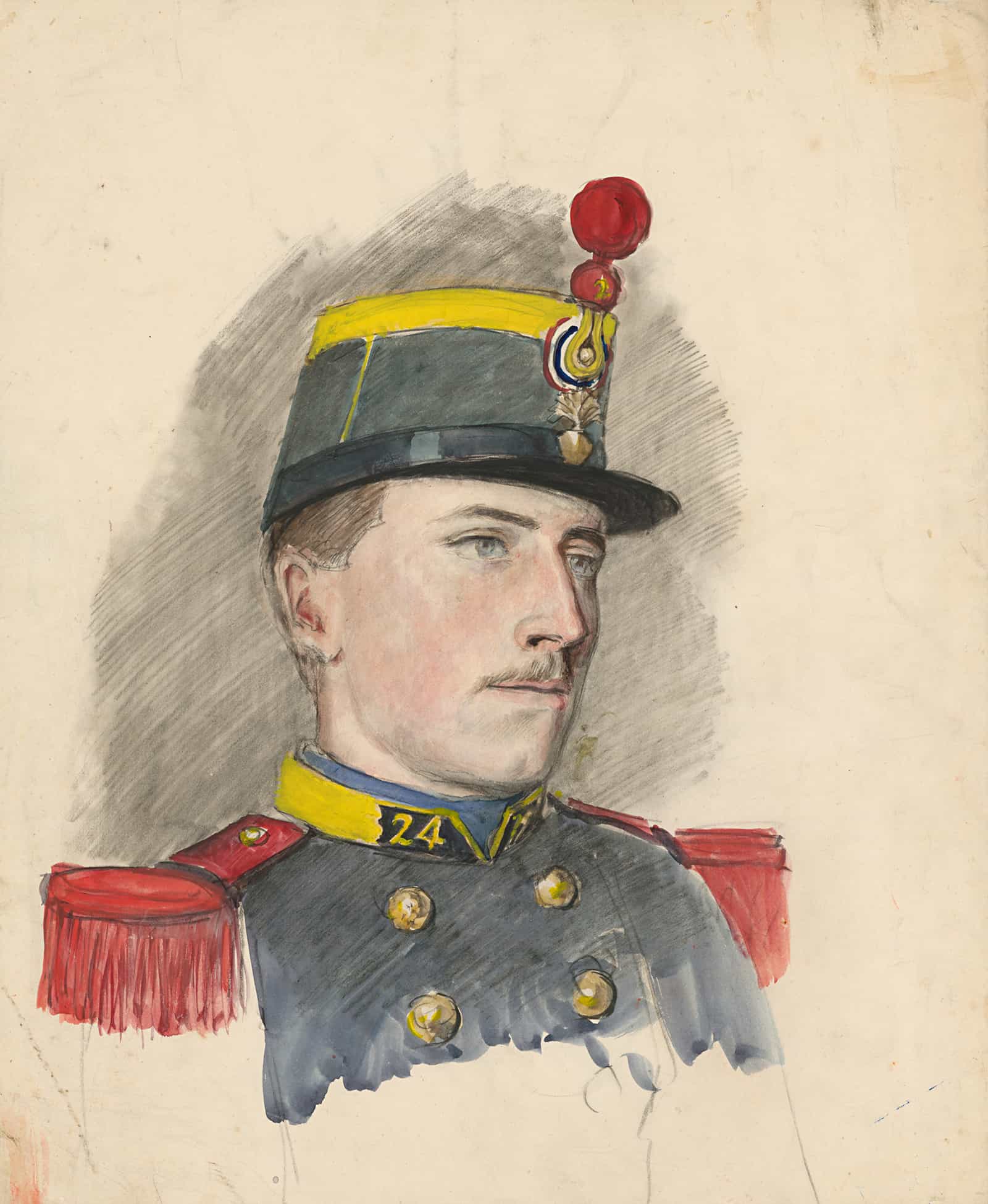 Portrait Of A Soldier   by Ladislav Mednyanszky