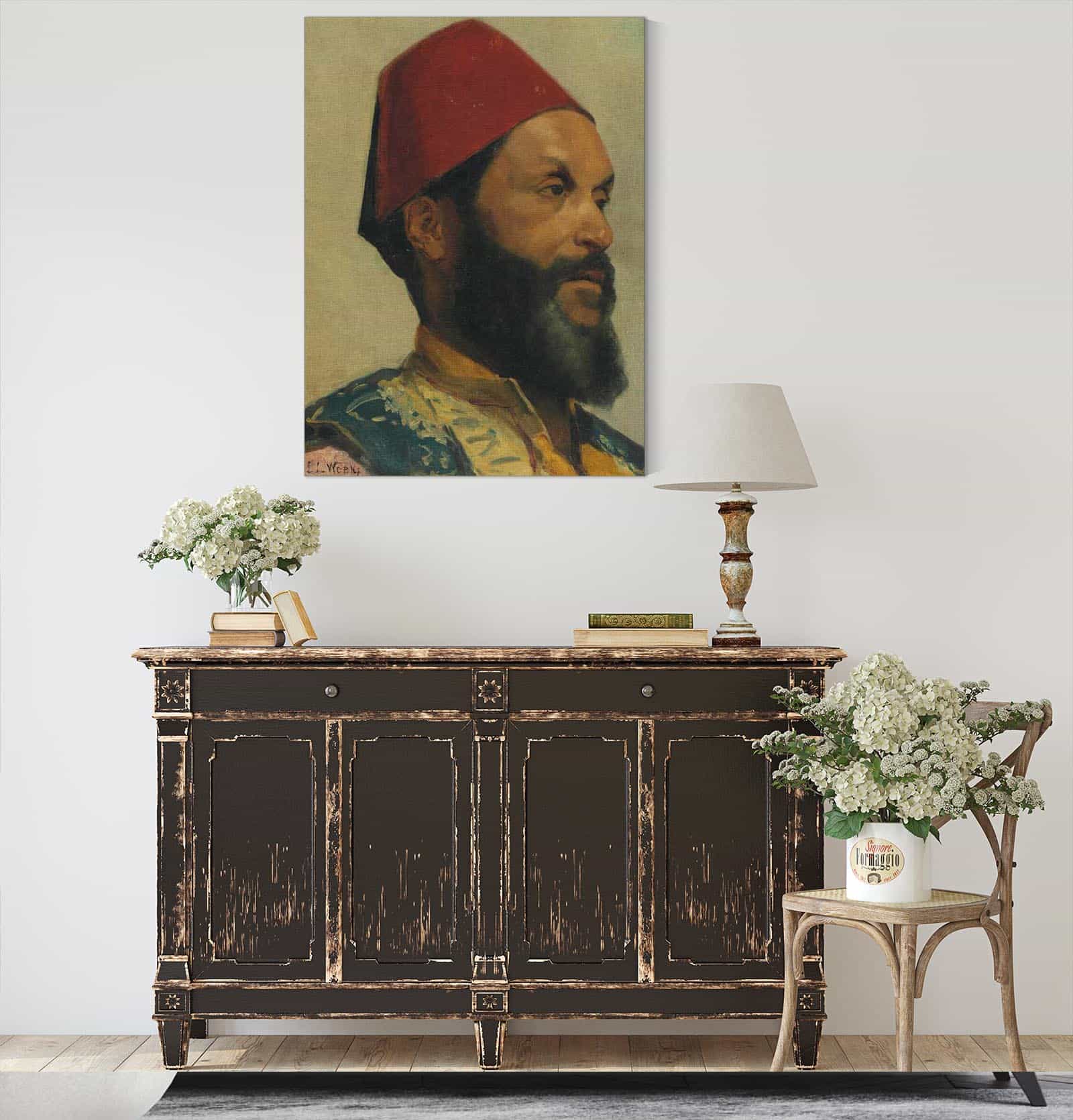 Portrait Of A Turkish Man by Edwin Lord Weeks