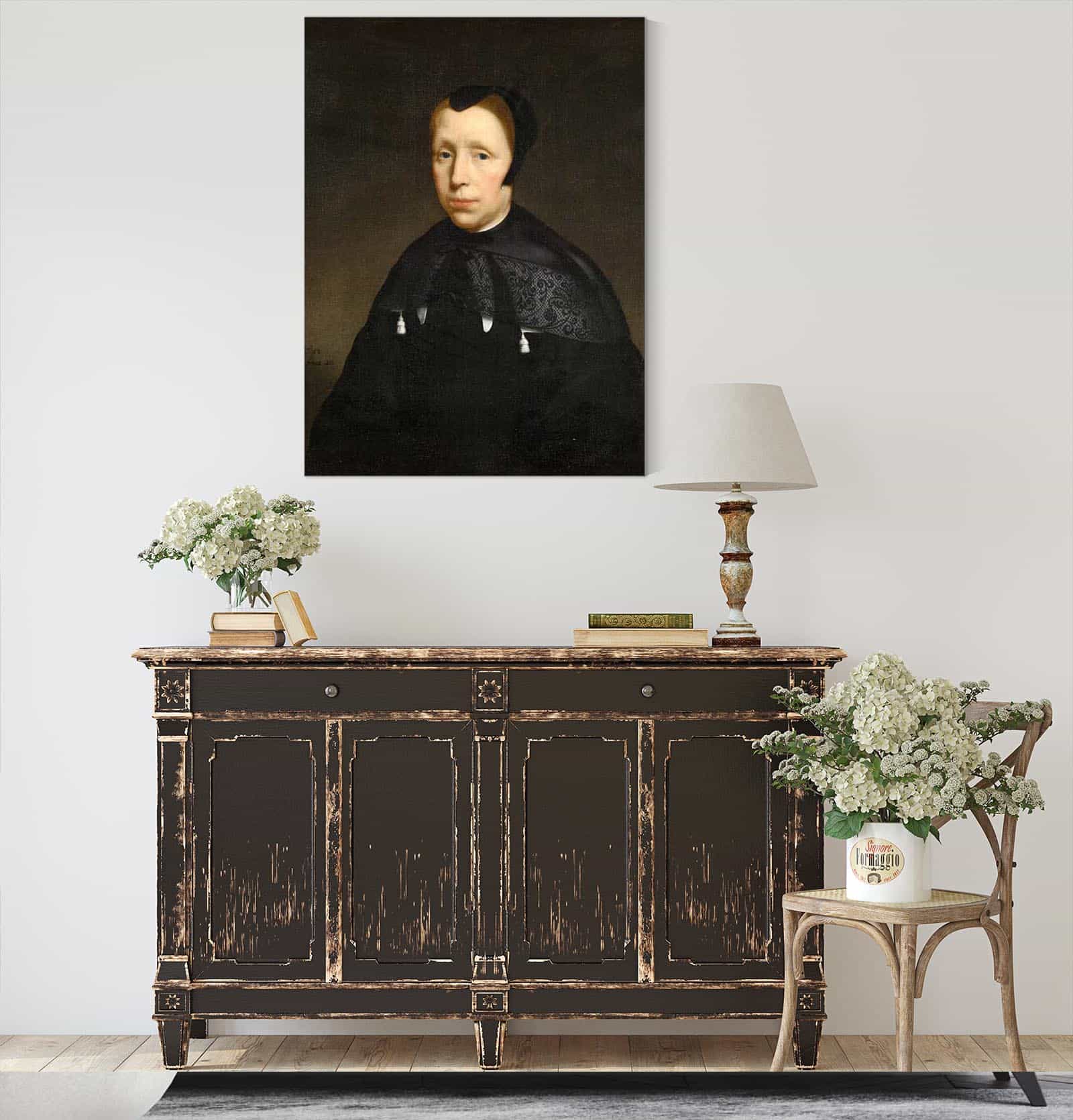 Portrait Of A Widow by Nicolaes Maes