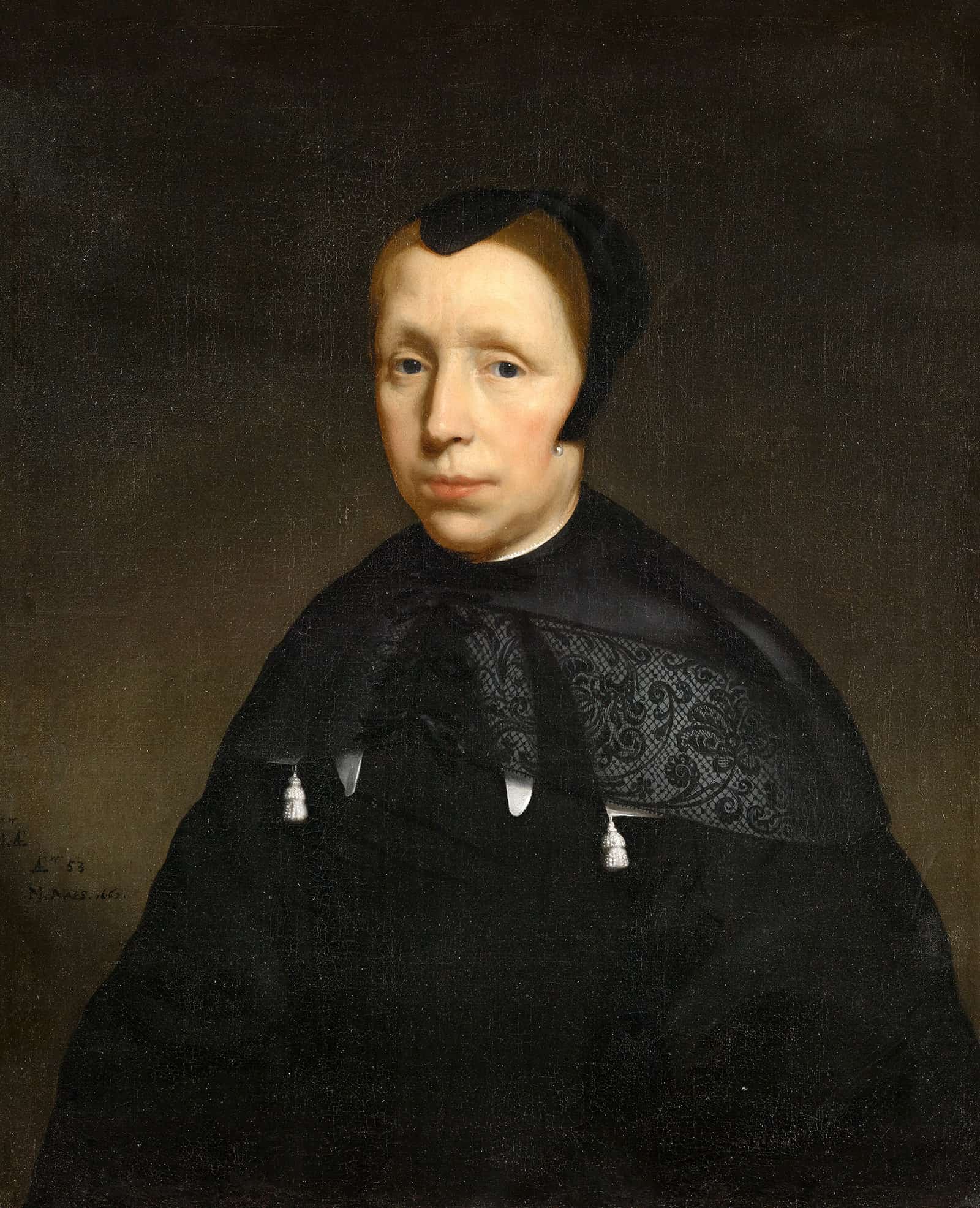 Portrait Of A Widow by Nicolaes Maes