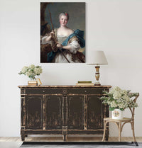 Portrait Of A Woman As Diana by Jean Marc Nattier