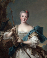 Portrait Of A Woman As Diana by Jean Marc Nattier