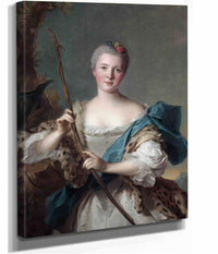 Portrait Of A Woman As Diana by Jean Marc Nattier