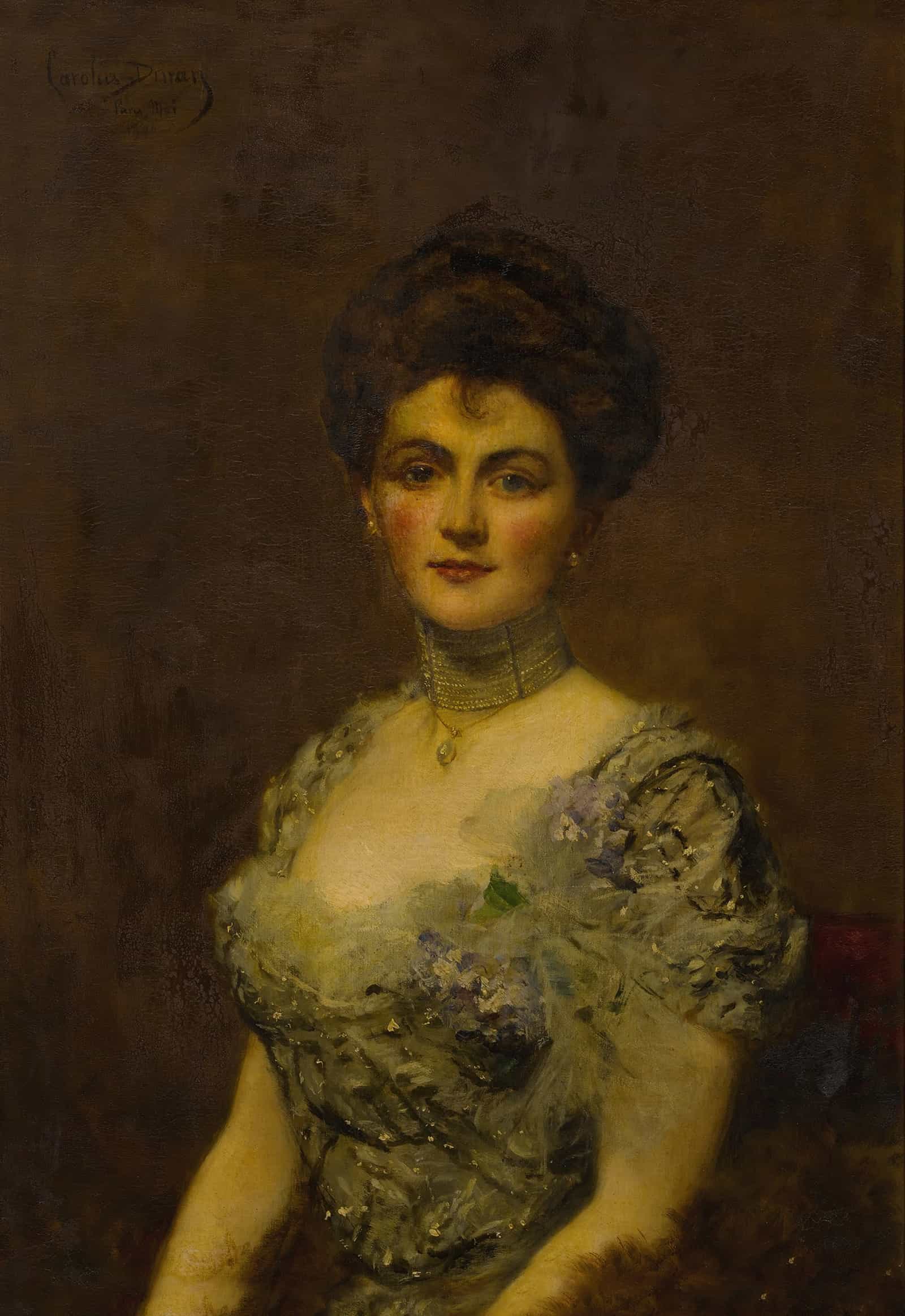 Portrait Of A Woman by Carolus Duran