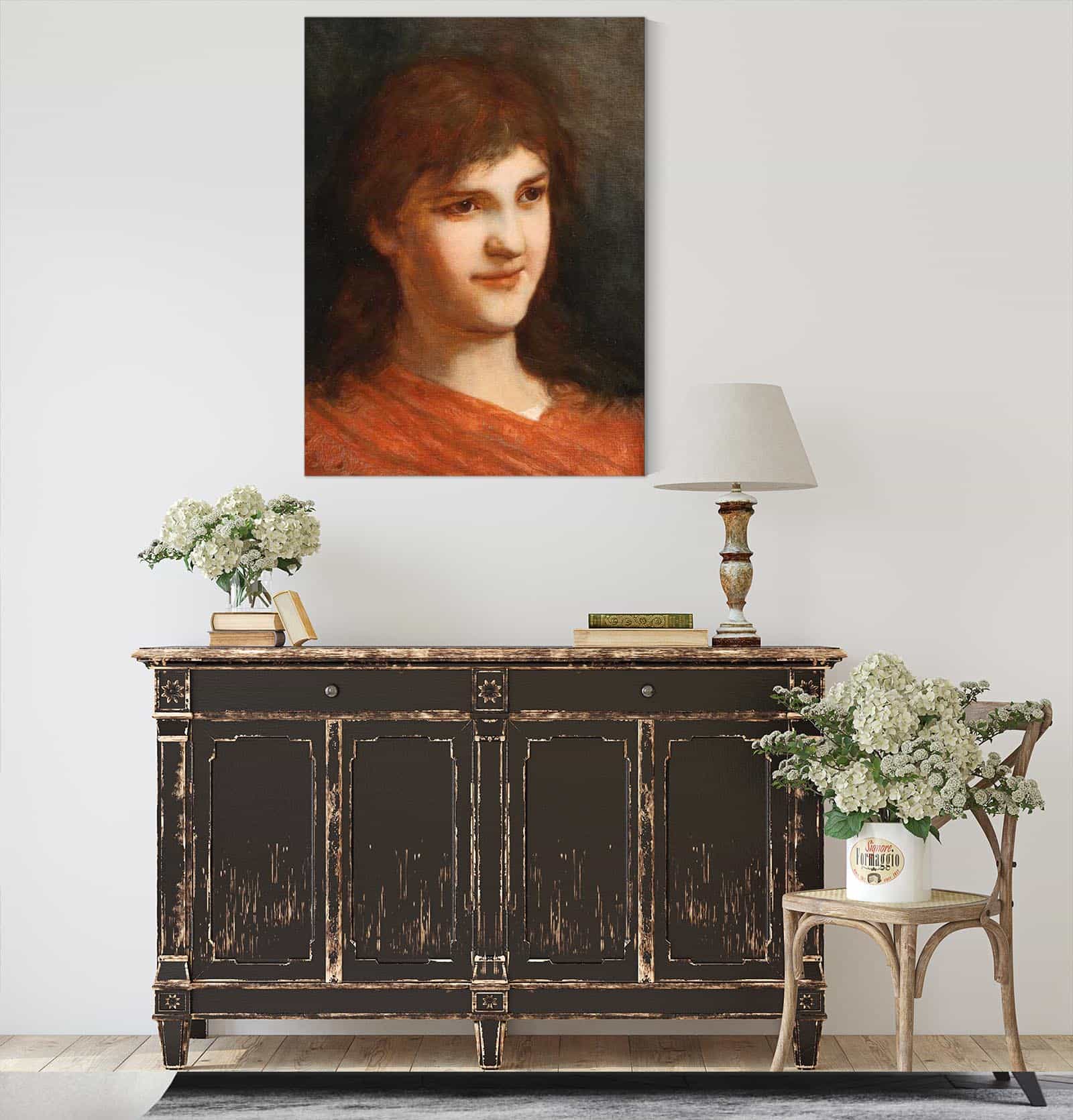 Portrait Of A Woman by Gabriel Von Max