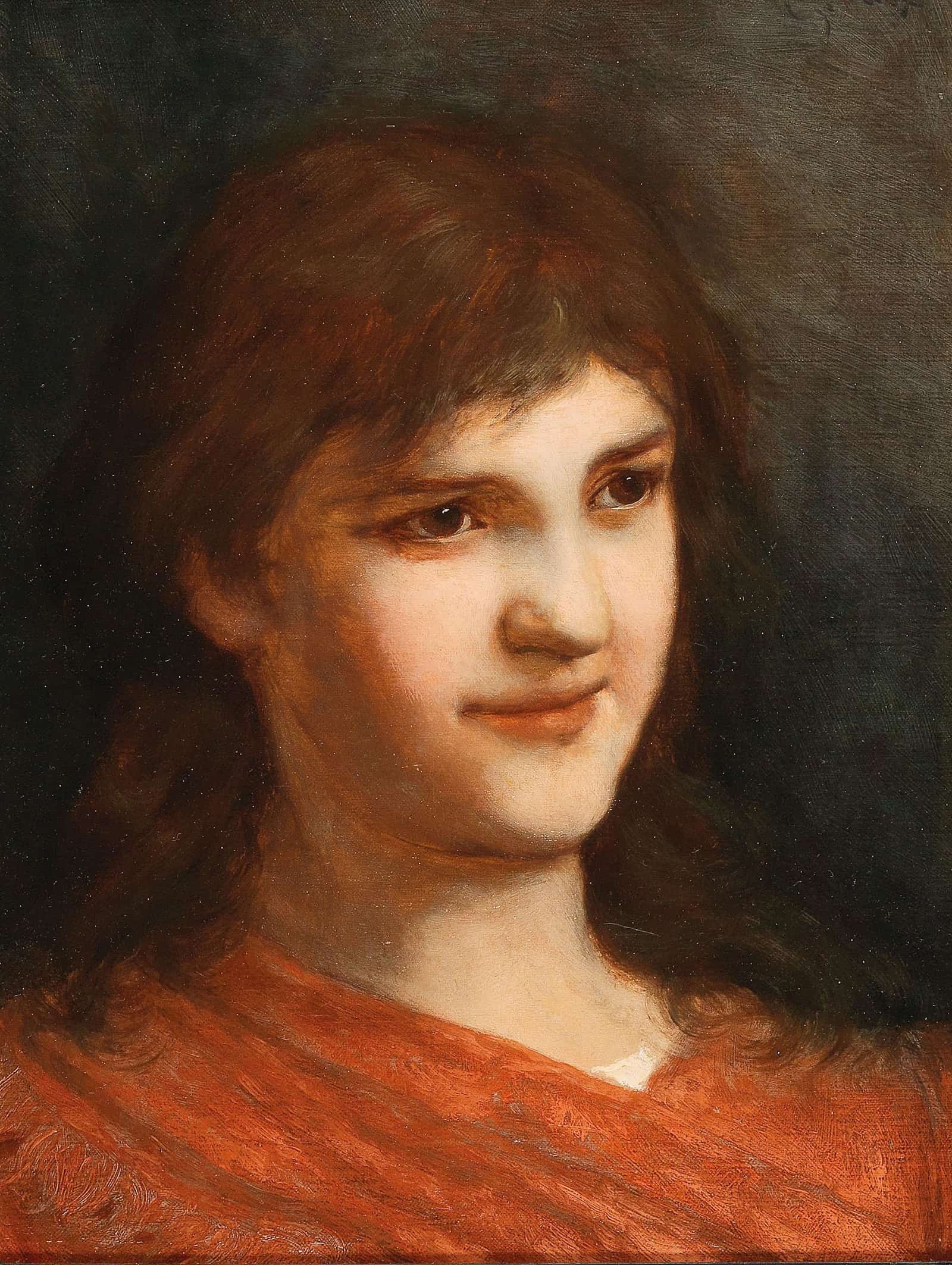 Portrait Of A Woman by Gabriel Von Max