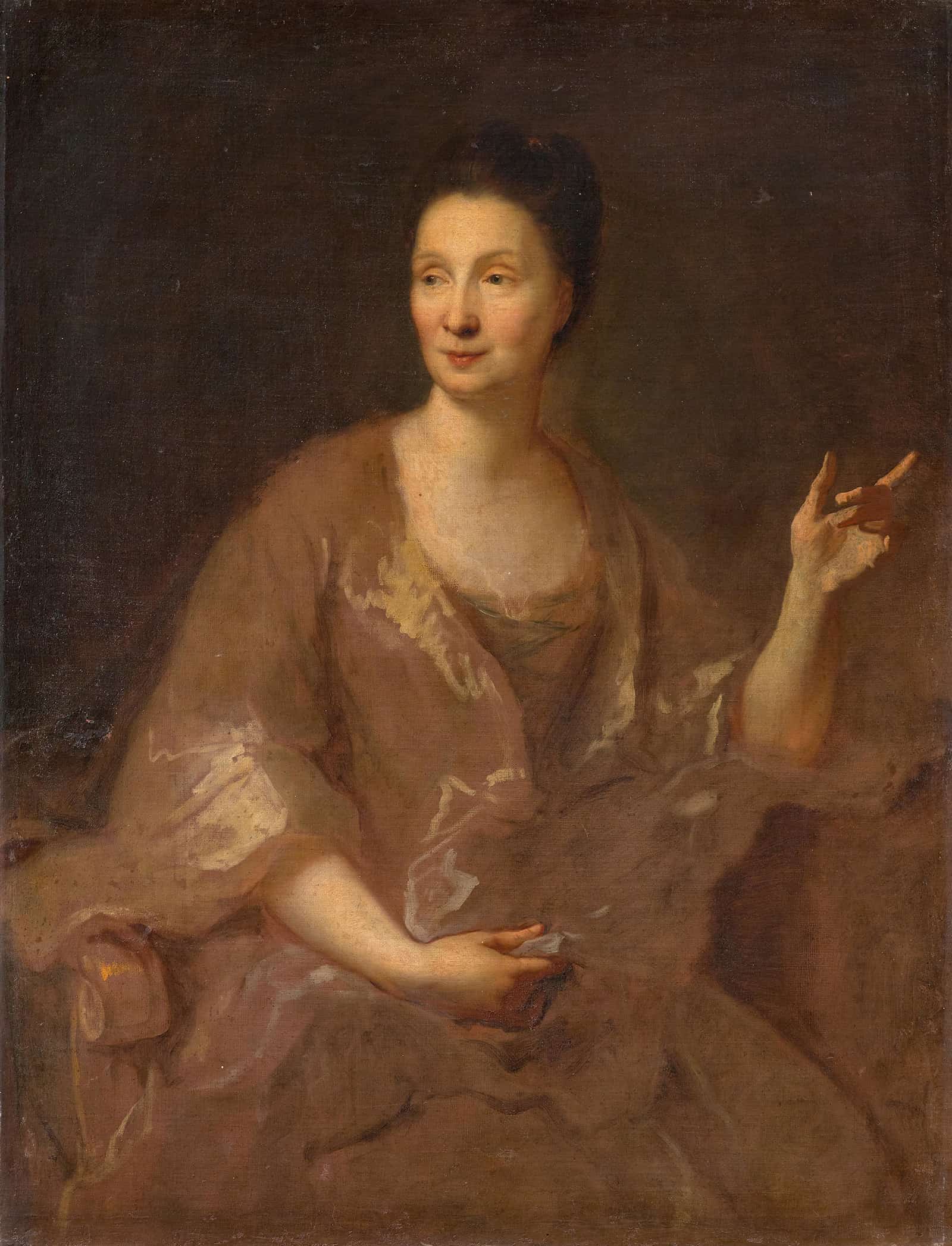 Portrait Of A Woman by Jean Francois De Troy