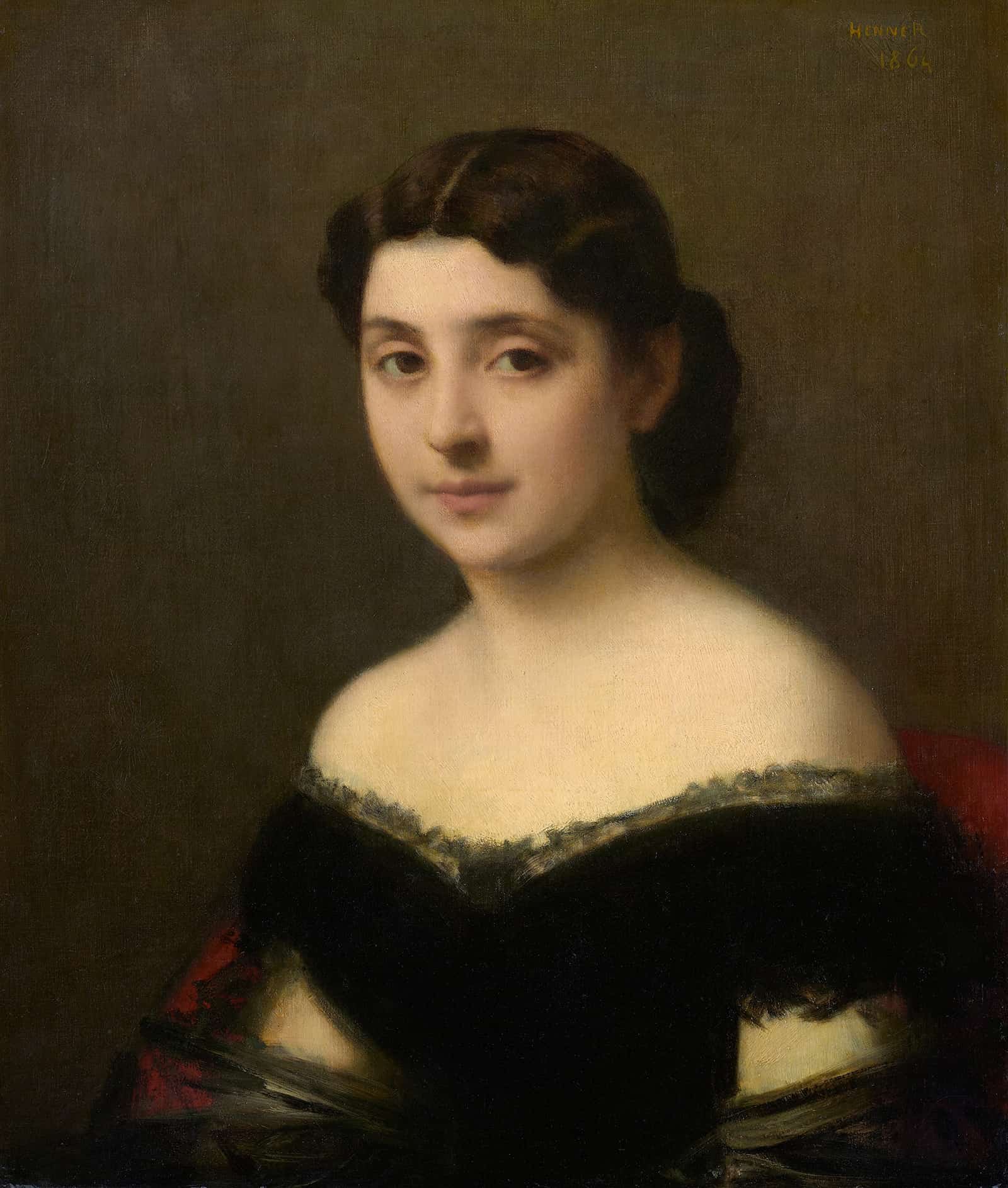 Portrait Of A Woman by Jean Jacques Henner