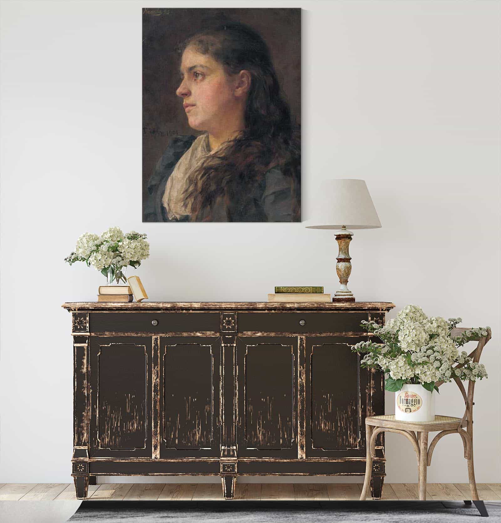Portrait Of A Woman  by Jozef Hanula