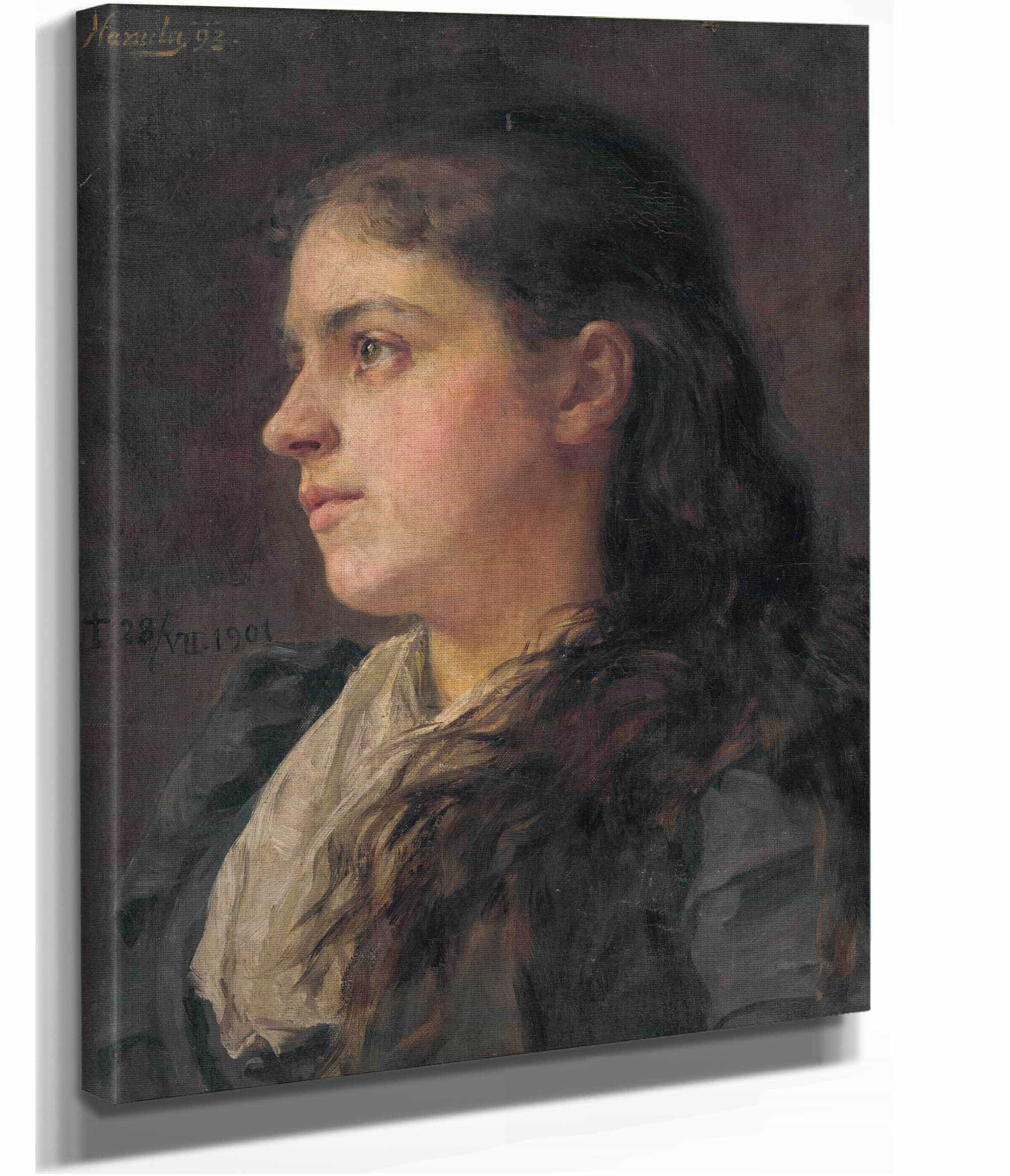 Portrait Of A Woman  by Jozef Hanula