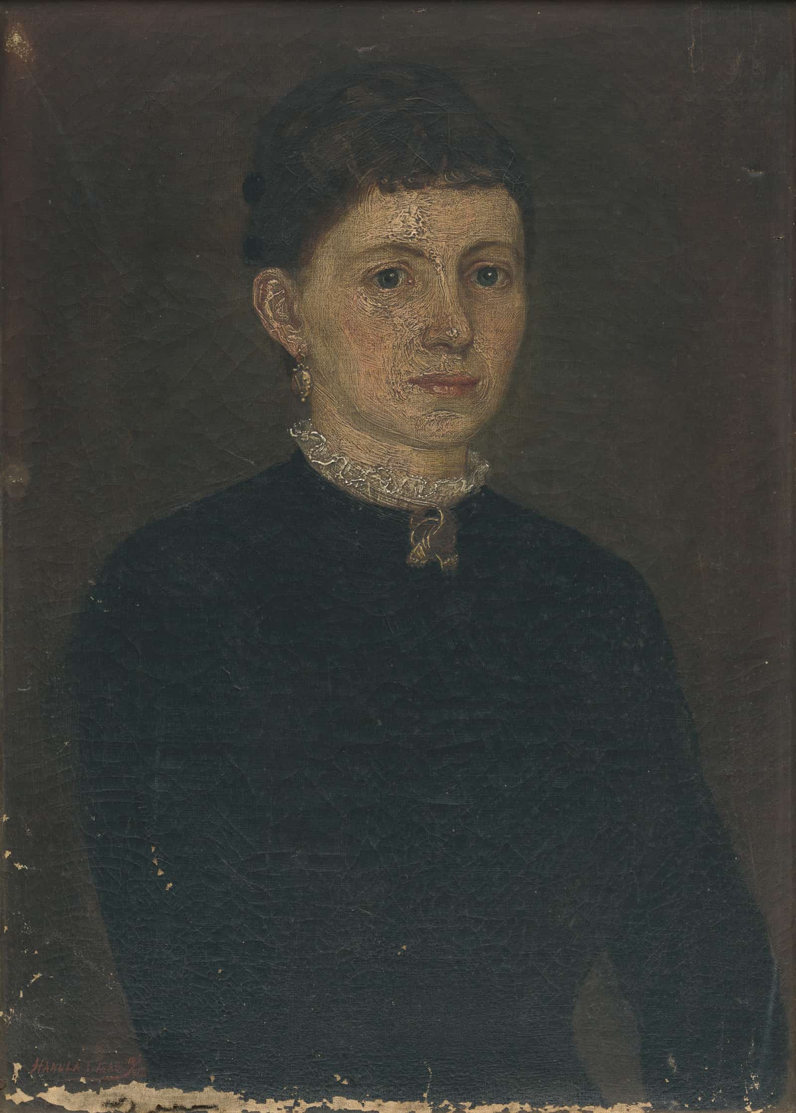 Portrait Of A Woman  by Jozef Hanula
