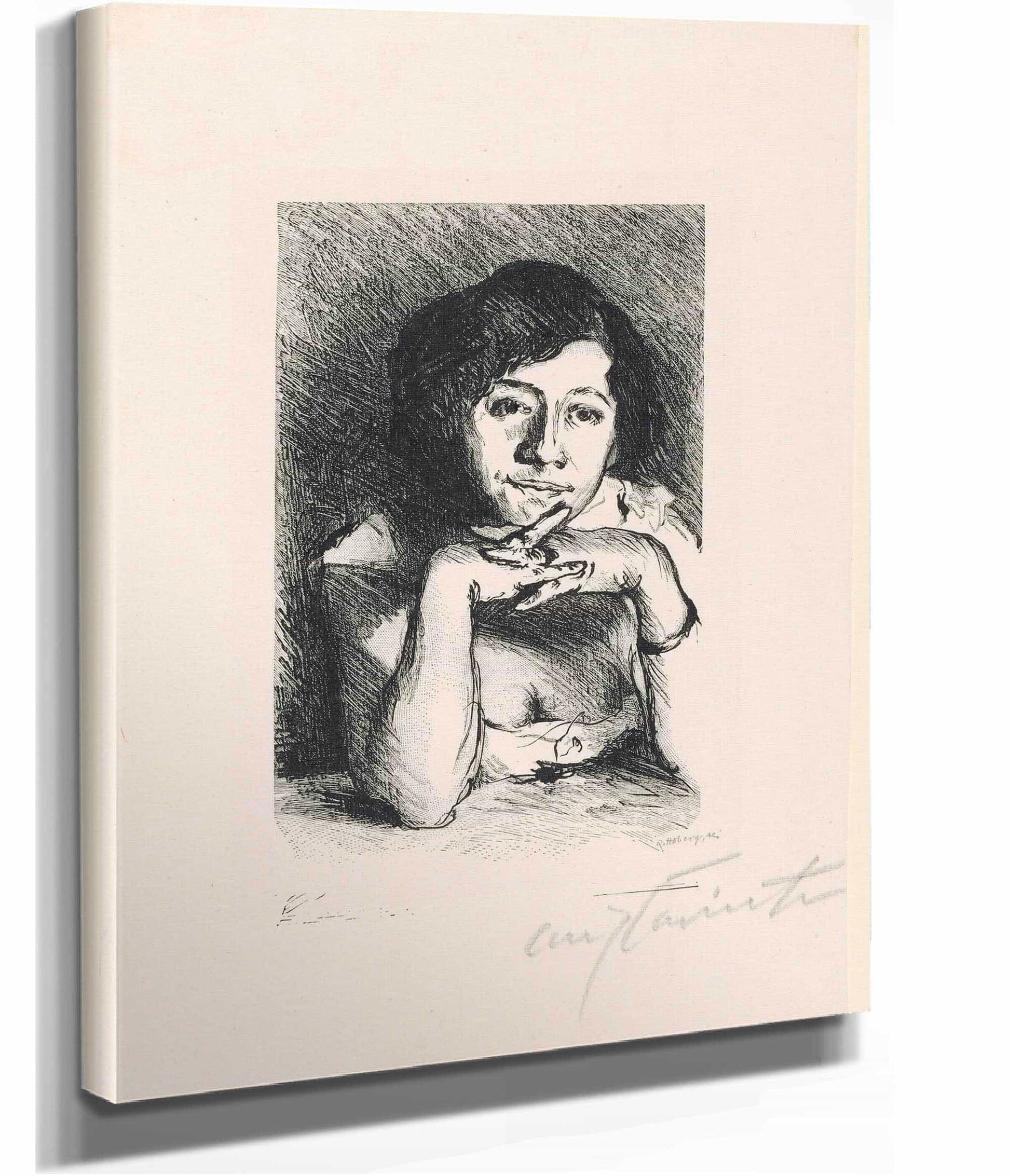 Portrait Of A Woman by Lovis Corinth