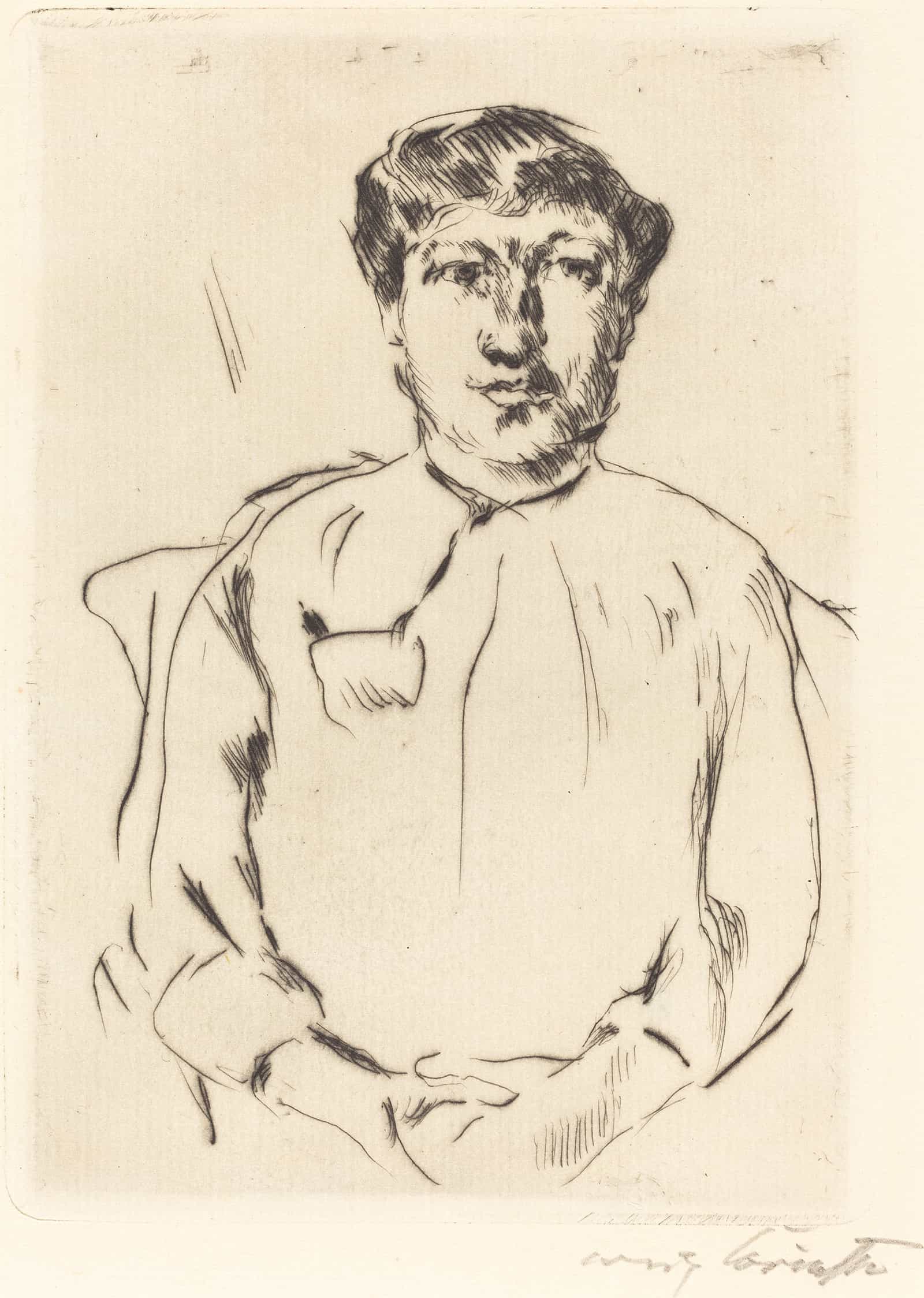 Portrait Of A Woman by Lovis Corinth