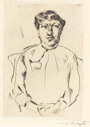 Portrait Of A Woman by Lovis Corinth