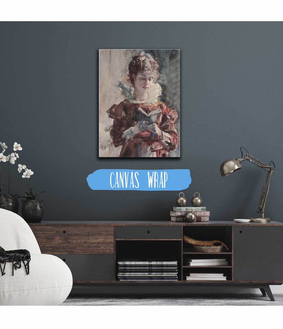 Portrait Of A Woman Reading by Julius Leblanc Stewart