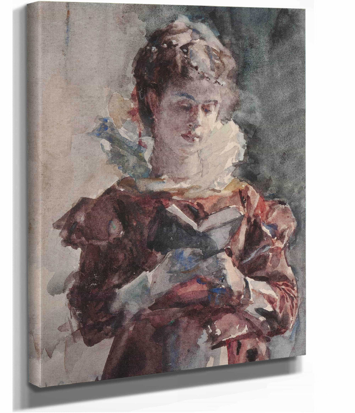 Portrait Of A Woman Reading by Julius Leblanc Stewart