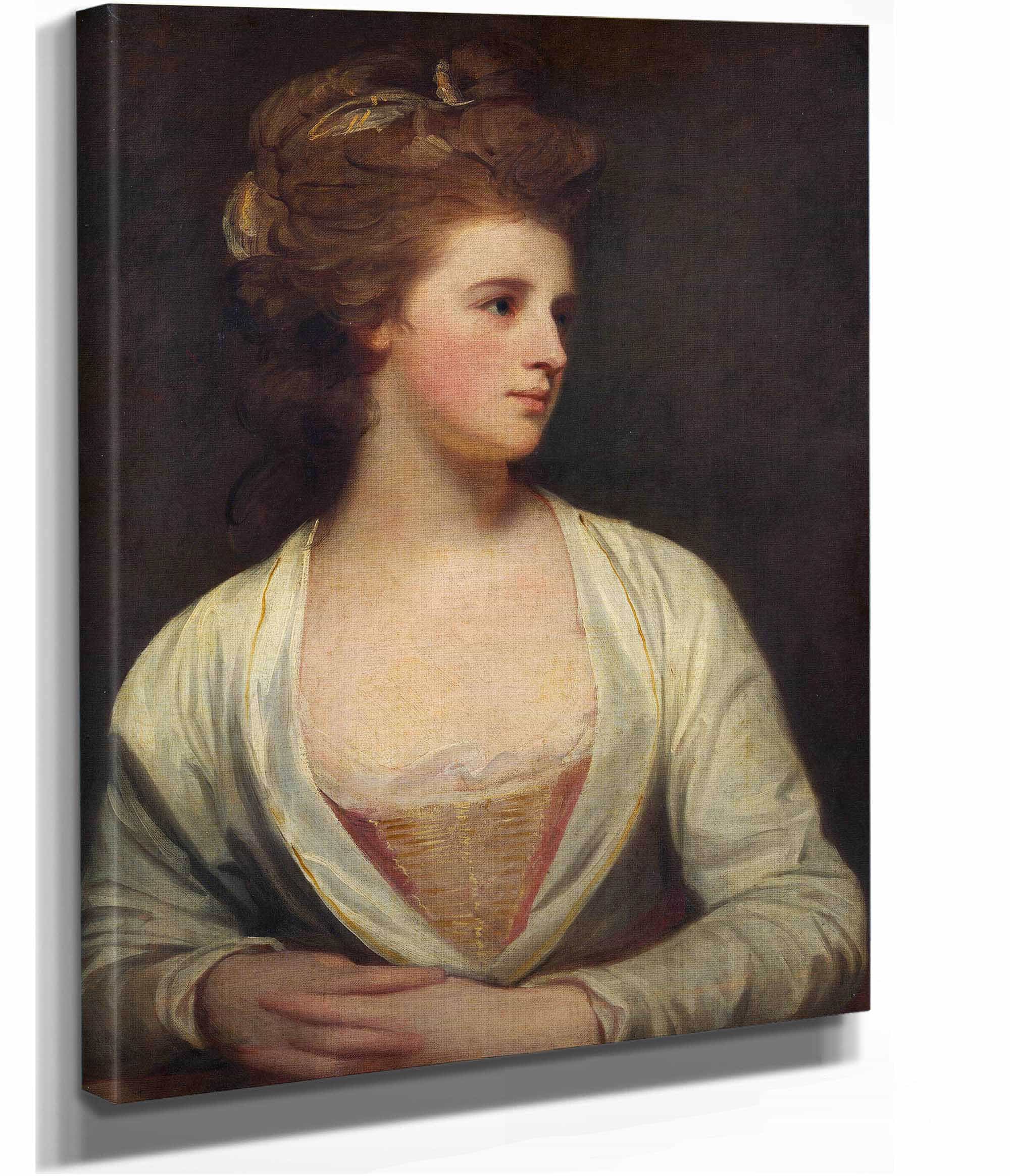 Portrait Of A Woman Said To Be Emily Bertie Pott by George Romney