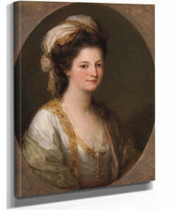 Portrait Of A Woman Traditionally Identified As Lady Hervey by Angelica Kauffmann