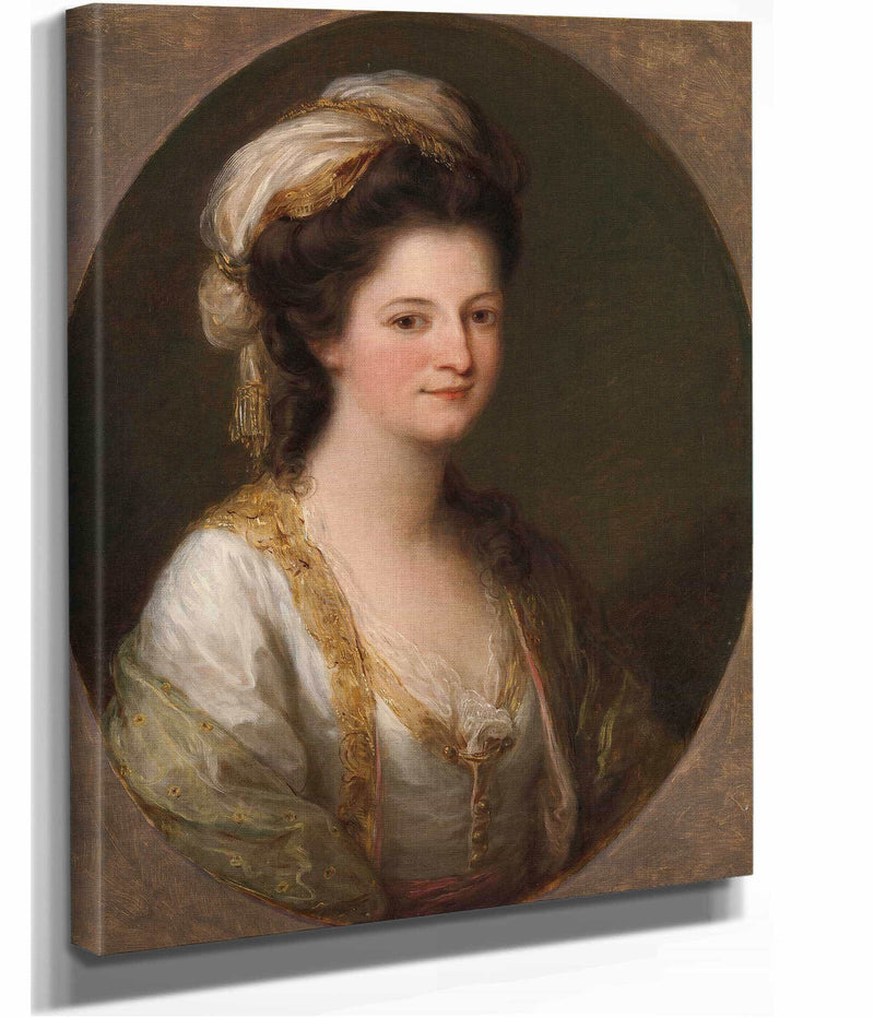 Portrait Of A Woman Traditionally Identified As Lady Hervey by Angelica Kauffmann
