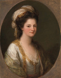 Portrait Of A Woman Traditionally Identified As Lady Hervey by Angelica Kauffmann