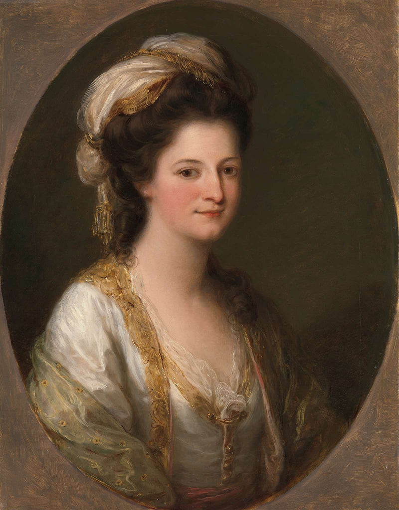Portrait Of A Woman Traditionally Identified As Lady Hervey by Angelica Kauffmann