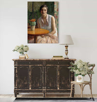 Portrait Of A Woman With Cactus by Frederick Carl Frieseke