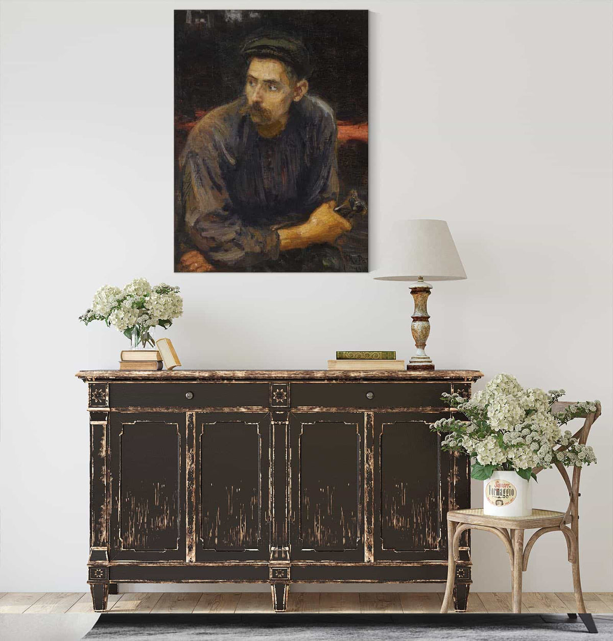 Portrait Of A Worker by Ilya Efimovich Repin