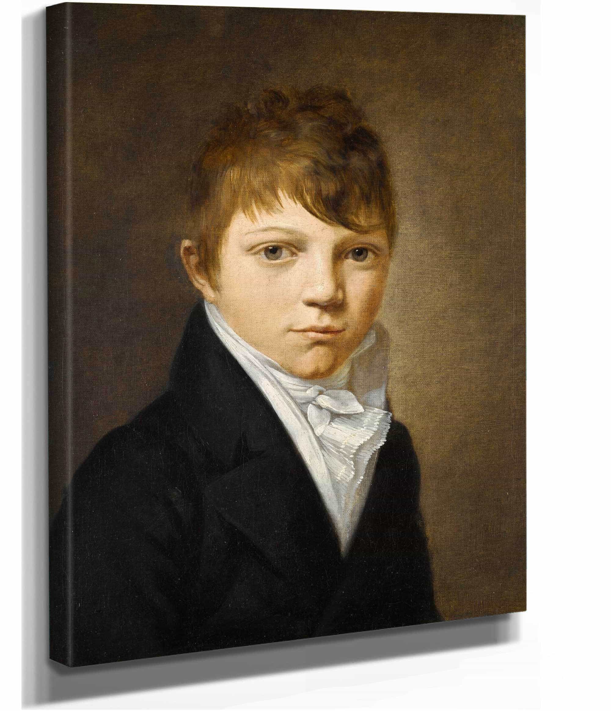 Portrait Of A Young Boy by Louis Leopold Boilly