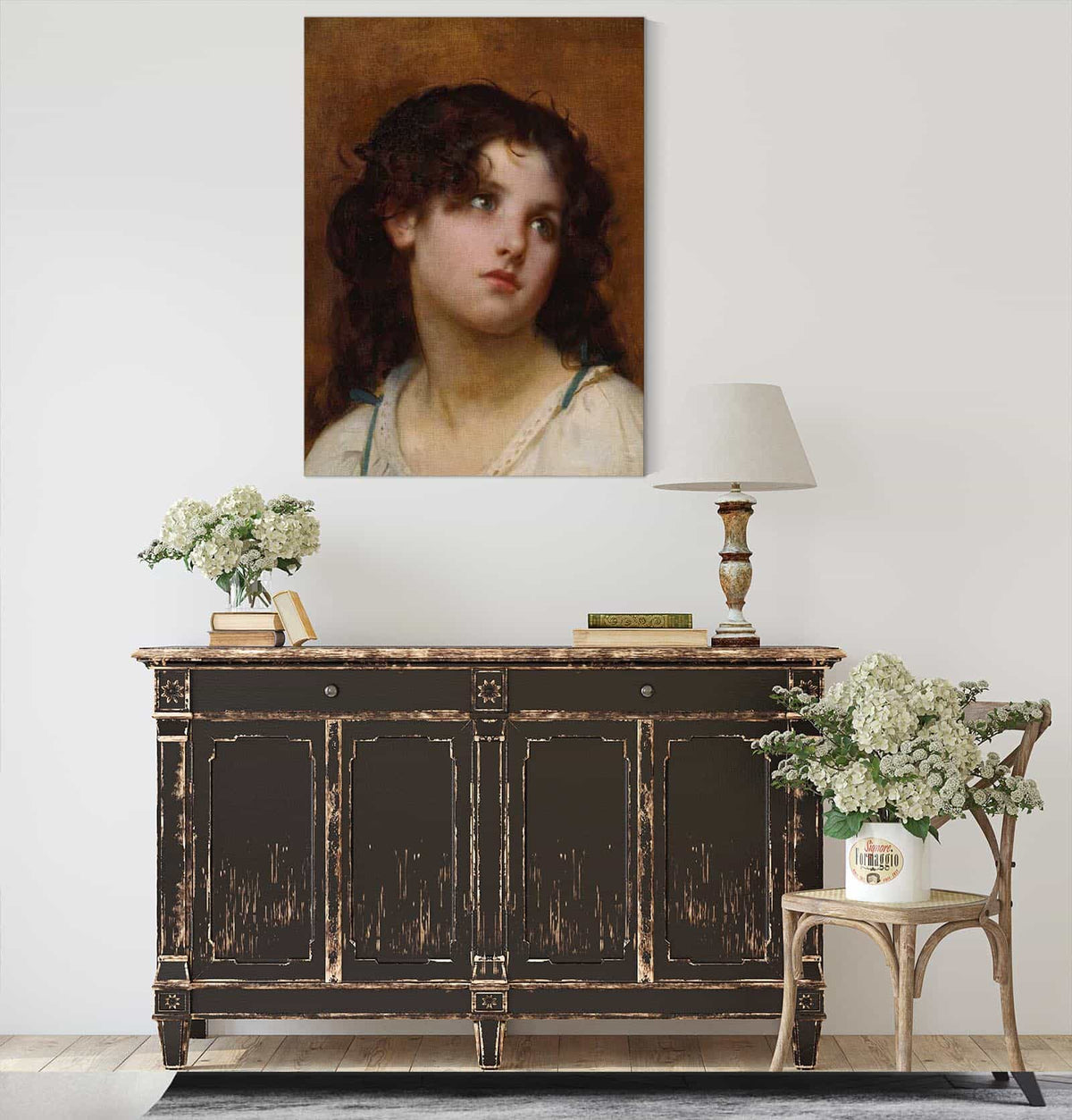 Portrait Of A Young Child by Leon Jean Basile Perrault