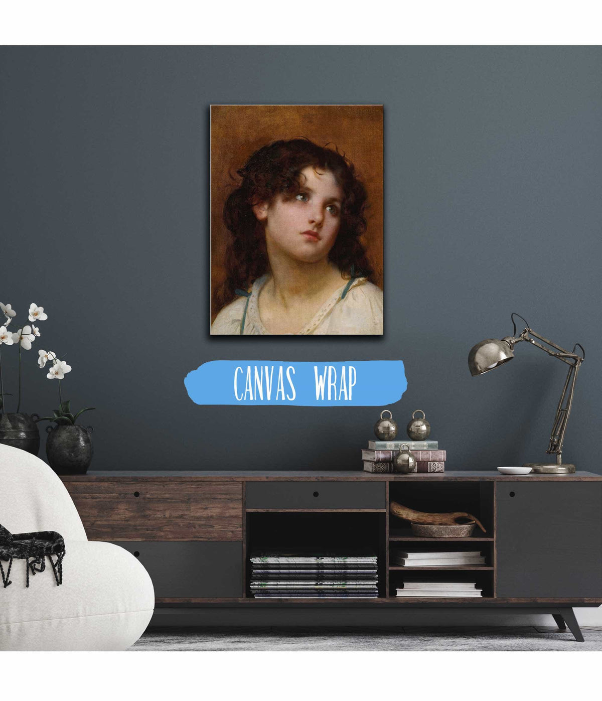 Portrait Of A Young Child by Leon Jean Basile Perrault