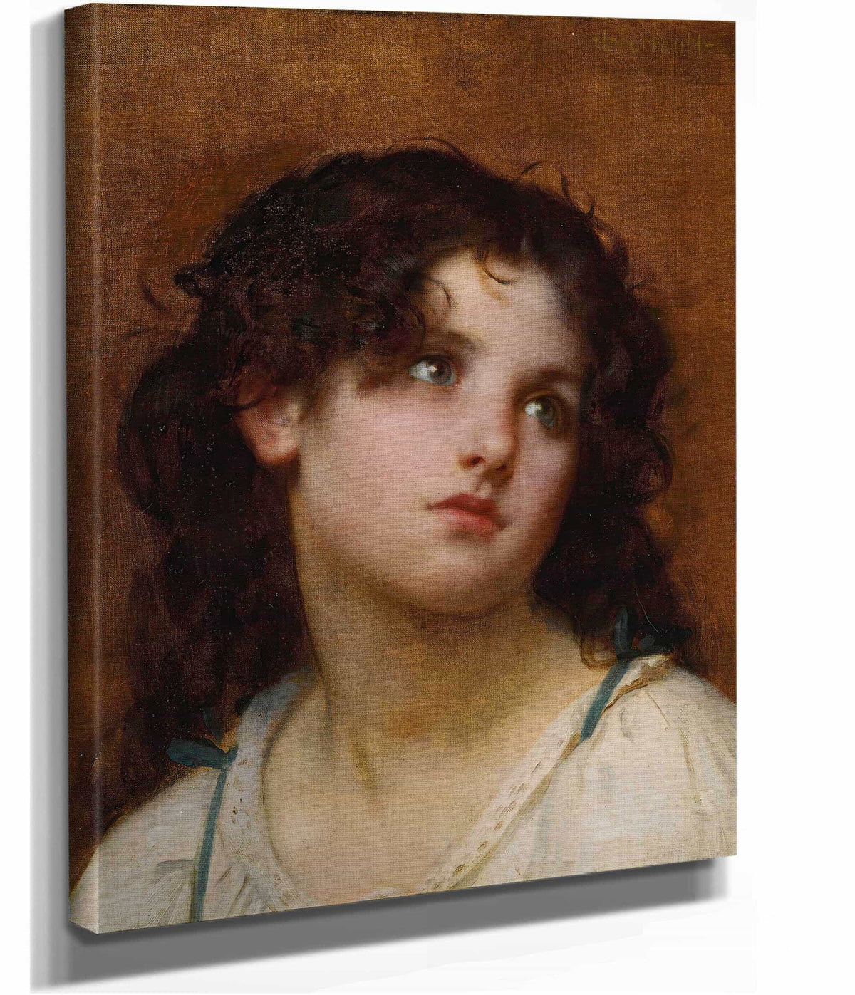 Portrait Of A Young Child by Leon Jean Basile Perrault