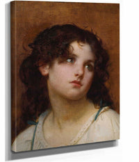 Portrait Of A Young Child by Leon Jean Basile Perrault