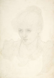 Portrait Of A Young Girl   by Sir Edward Coley Burne Jones