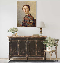 Portrait Of A Young Girl Or by Jean Baptiste Camille Corot