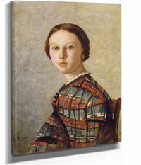 Portrait Of A Young Girl Or by Jean Baptiste Camille Corot