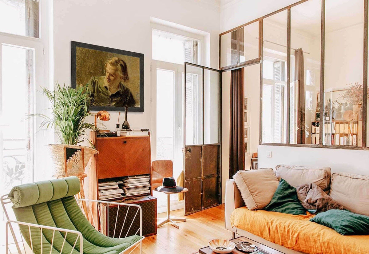 Portrait Of A Young Man by Albert Edelfelt