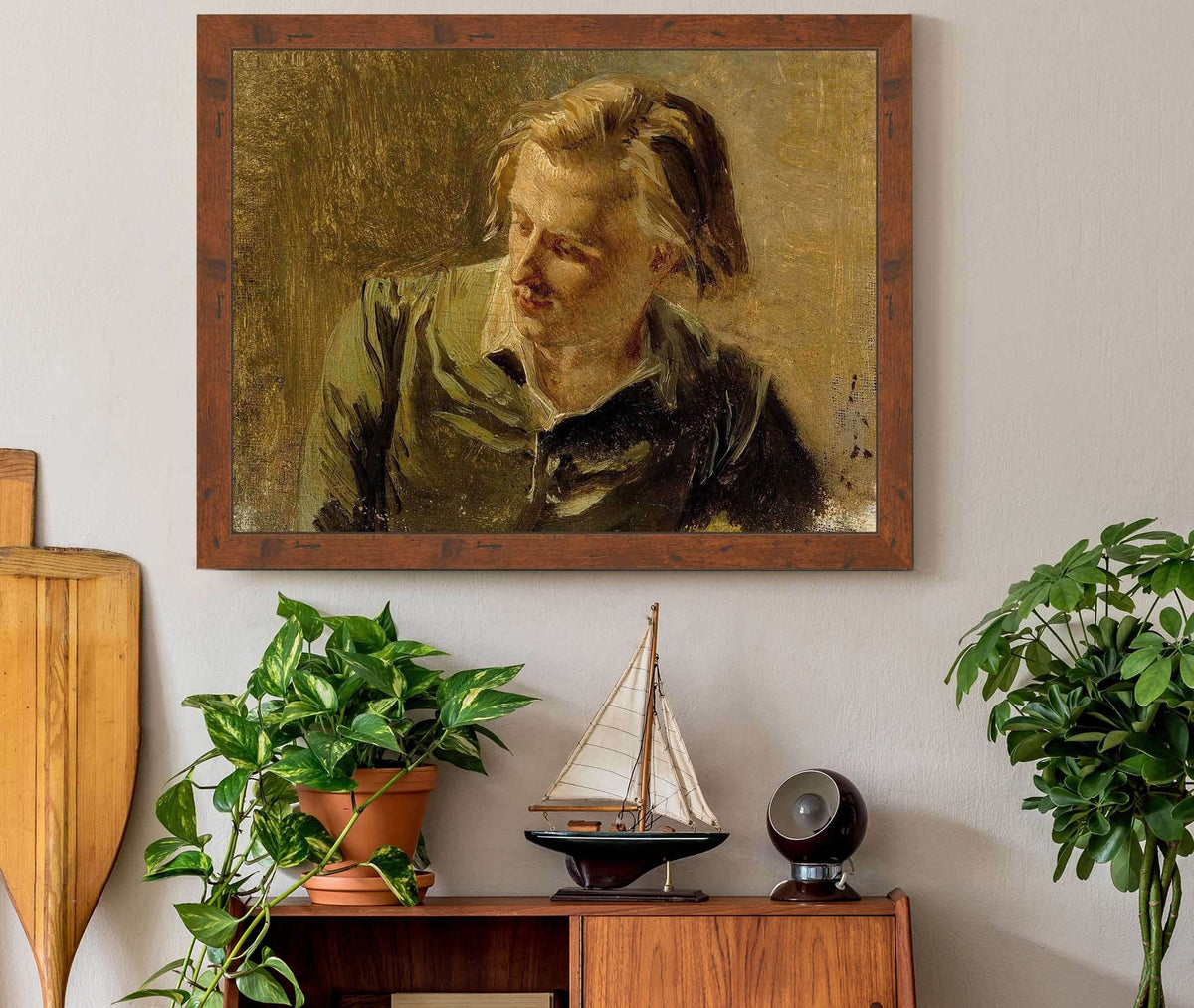 Portrait Of A Young Man by Albert Edelfelt