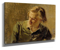 Portrait Of A Young Man by Albert Edelfelt