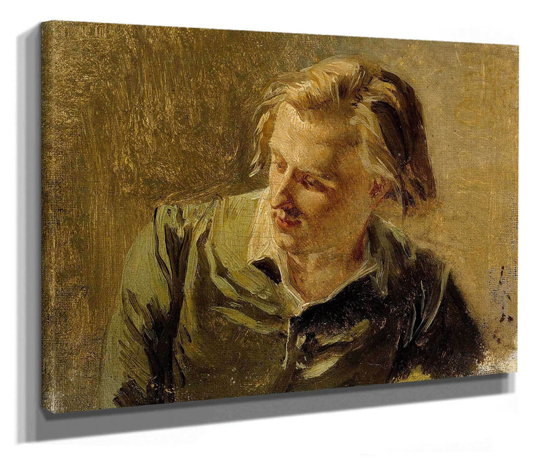 Portrait Of A Young Man by Albert Edelfelt