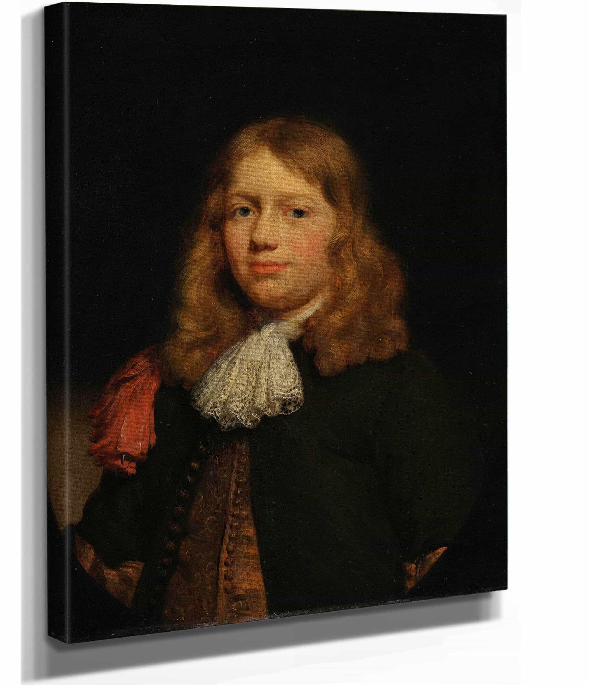 Portrait Of A Young Man  by Nicolaes Maes