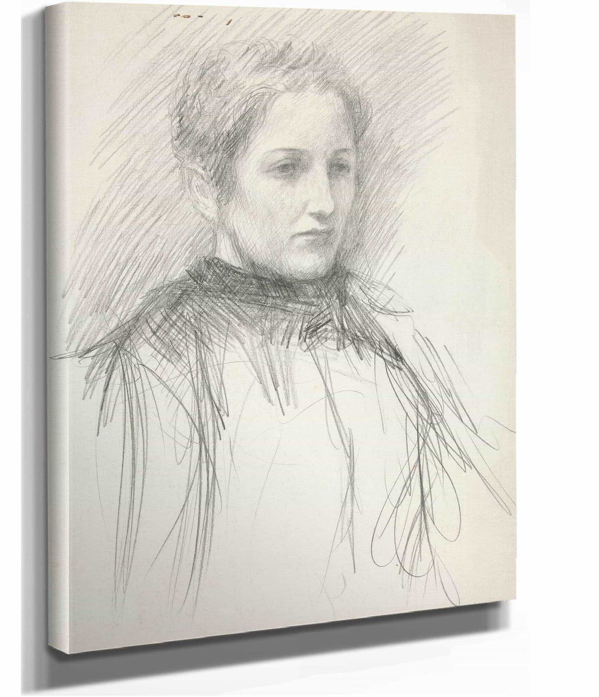 Portrait Of A Young Mrs Abbey by Edwin Austin Abbey