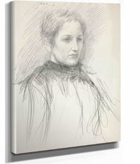 Portrait Of A Young Mrs Abbey by Edwin Austin Abbey