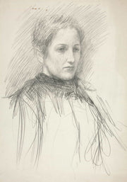 Portrait Of A Young Mrs Abbey by Edwin Austin Abbey