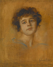 Portrait Of A Young Woman by Franz Von Lenbach