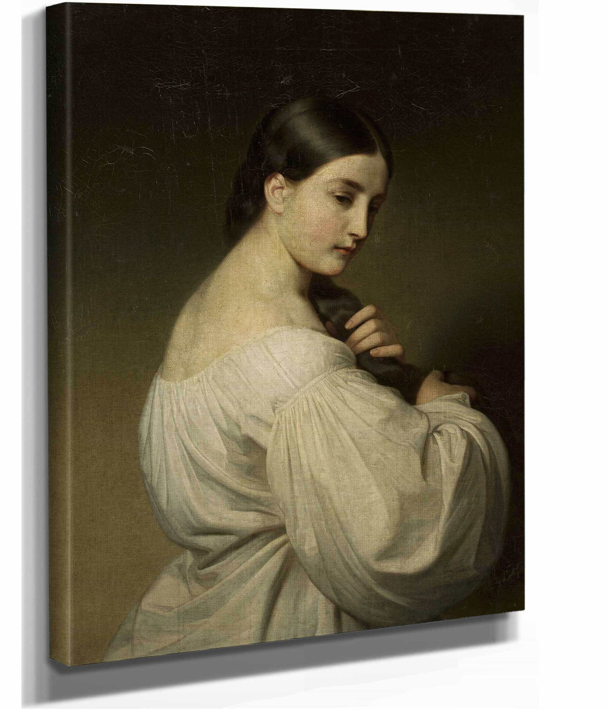 Portrait Of A Young Woman by Friedrich Von Amerling