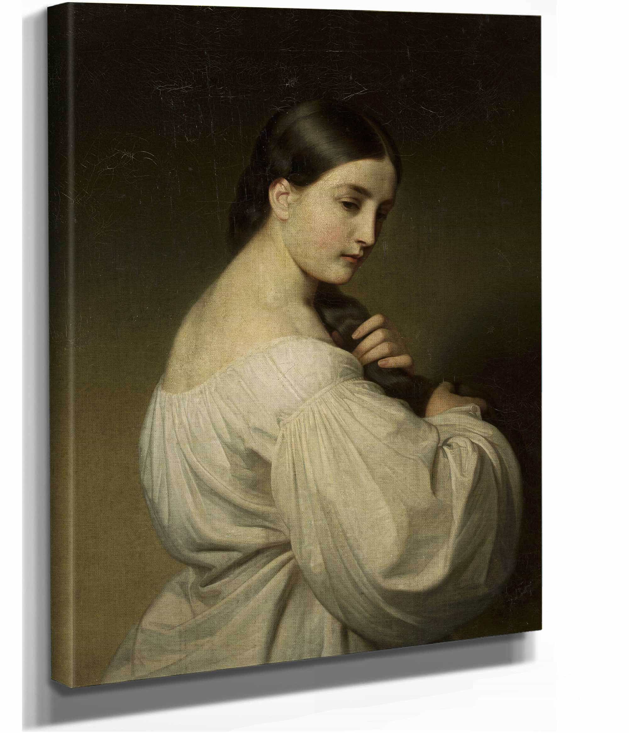 Portrait Of A Young Woman by Friedrich Von Amerling