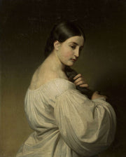 Portrait Of A Young Woman by Friedrich Von Amerling