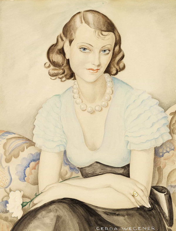 Portrait Of A Young Woman by Gerda Wegener